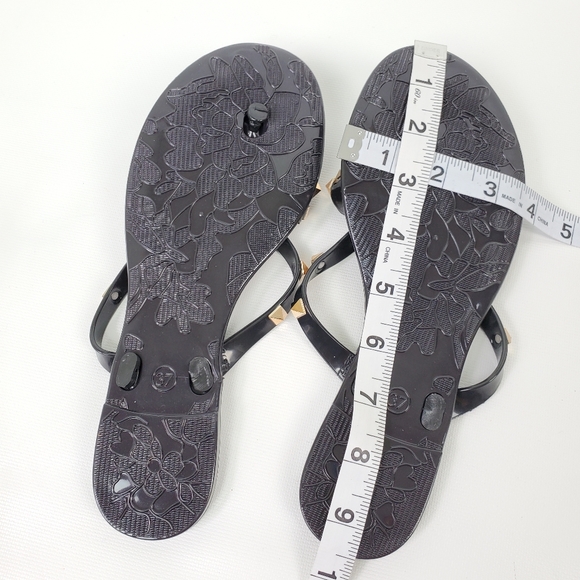 Studded Bow Rubber Flip Flops - Picture 6 of 13